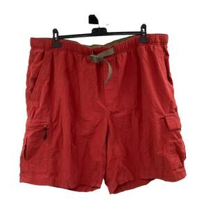 Columbia Cargo Rust Red Swim Hiking Lined Shorts Men’s 40 2XL Adjustable Belt